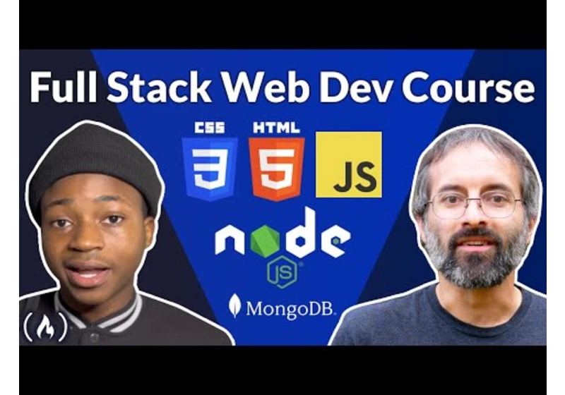 Full Stack Web Development for Beginners (HTML, CSS, JavaScript, Node.js, MongoDB)