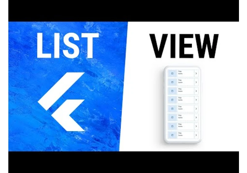 Flutter ListView Widget