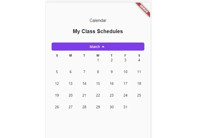 Building a Customizable Calendar UI in Flutter: A Beginner's Journey to Mastery