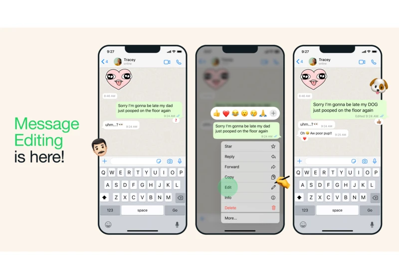 WhatsApp message editing is here, but you'll have to be quick!