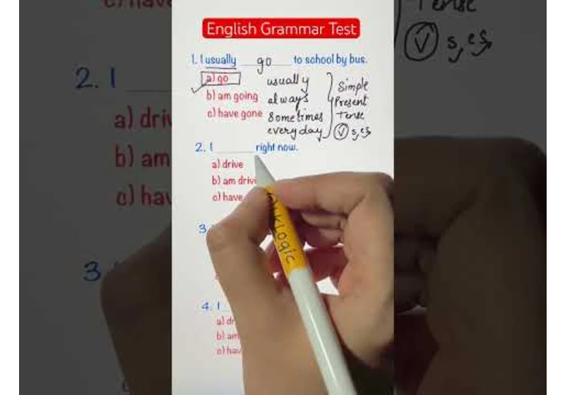 Test your English Grammar