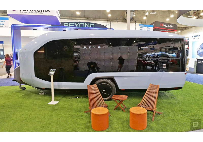 The Pebble Flow is an all-electric trailer for the EV age