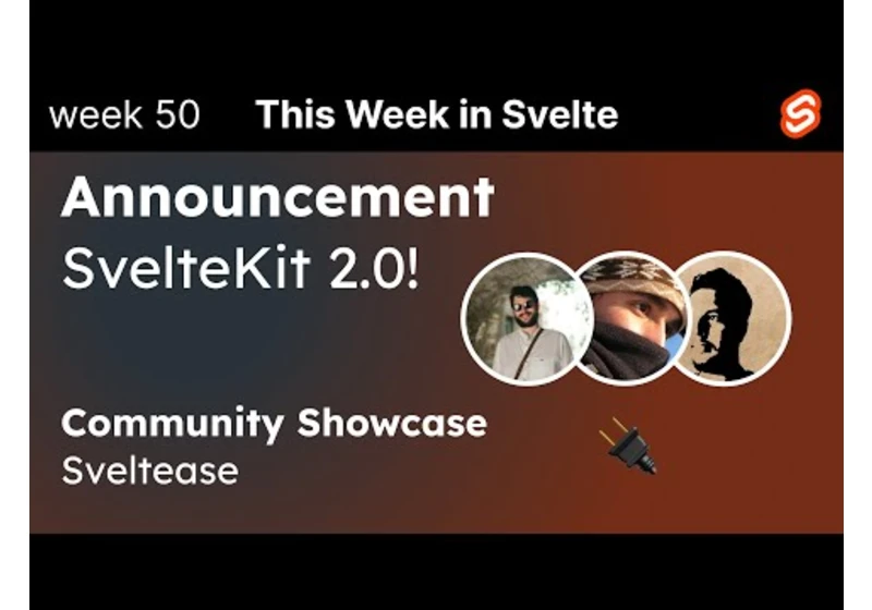 This Week in Svelte (2023 Dec 15)