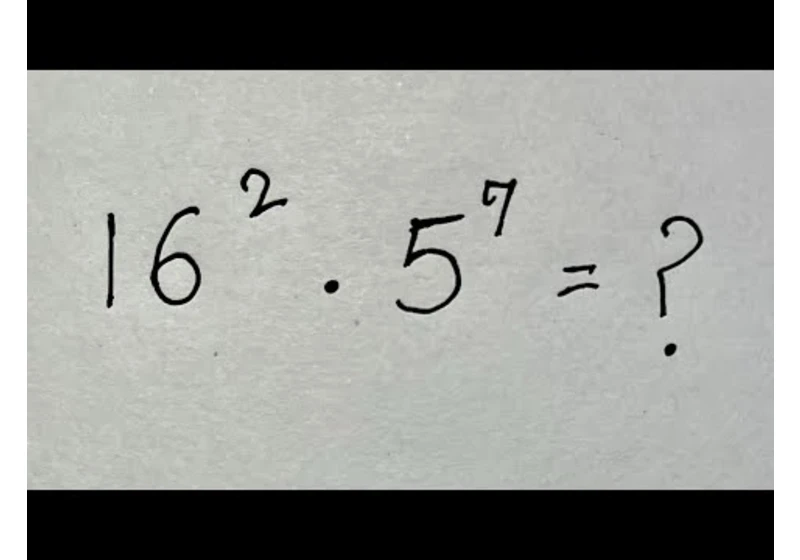 Mexico | Problem with different exponents and bases | You should know this Trick!!