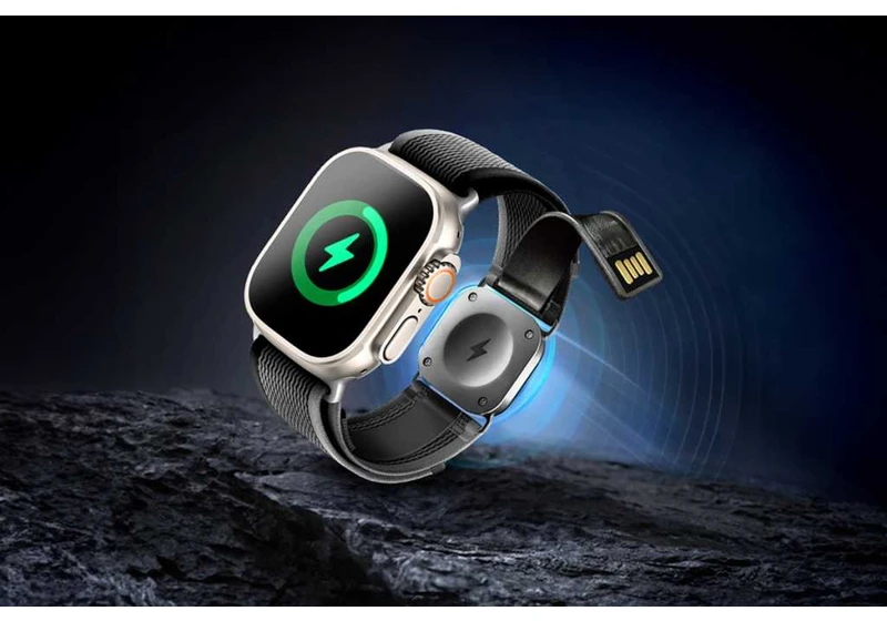 Save $10 on this Apple Watch Band with a built-in charger