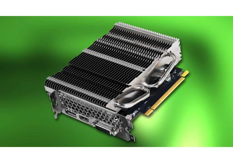 Palit made a silent, passive-cooled version of the RTX 3050 6GB GPU