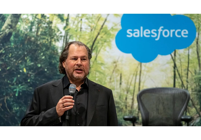 Salesforce CEO Marc Benioff says Microsoft "repackaged OpenAI and dropped it into Excel" — Customers barely use Copilot, and that's when they don't have a ChatGPT license