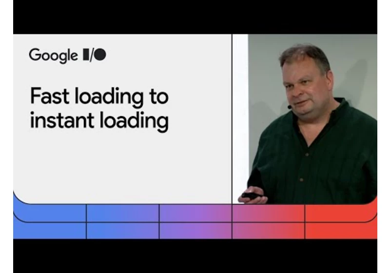 From fast loading to instant loading