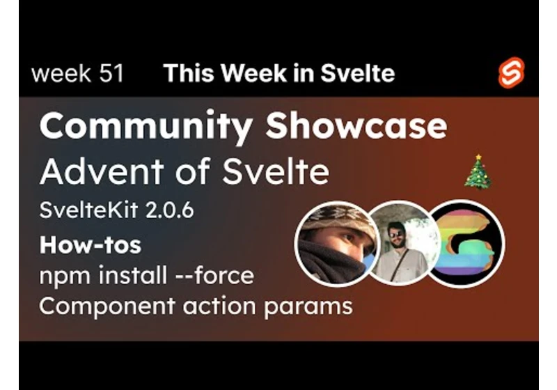 This Week in Svelte (22 December 2023)