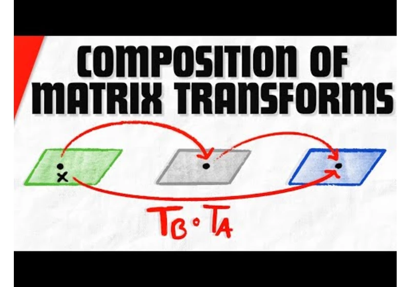 Composition of Matrix Transformations | Linear Algebra