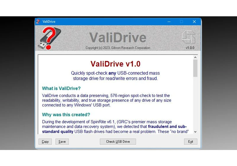 New Freeware Detects Fake USB Drives with Inflated Capacity