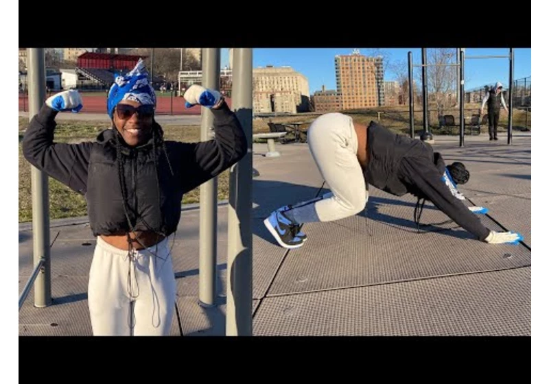 100 Pull Ups and 200 Mike Tyson Push Ups in 20 Minutes Challenge - Ms Naima | That's Good Money