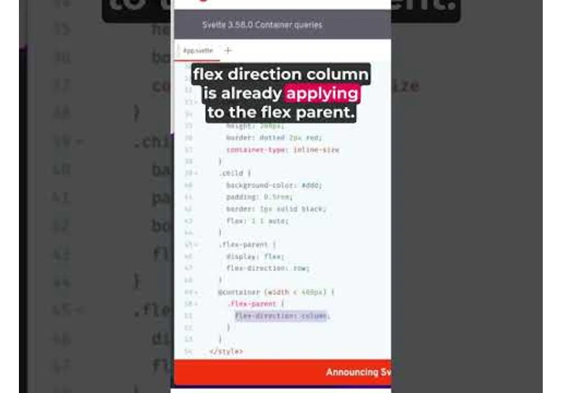 Container queries in Svelte explained 😎