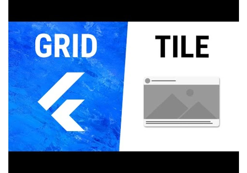 Flutter GridTile Widget