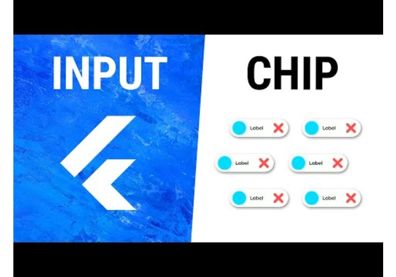 Flutter InputChip Widget