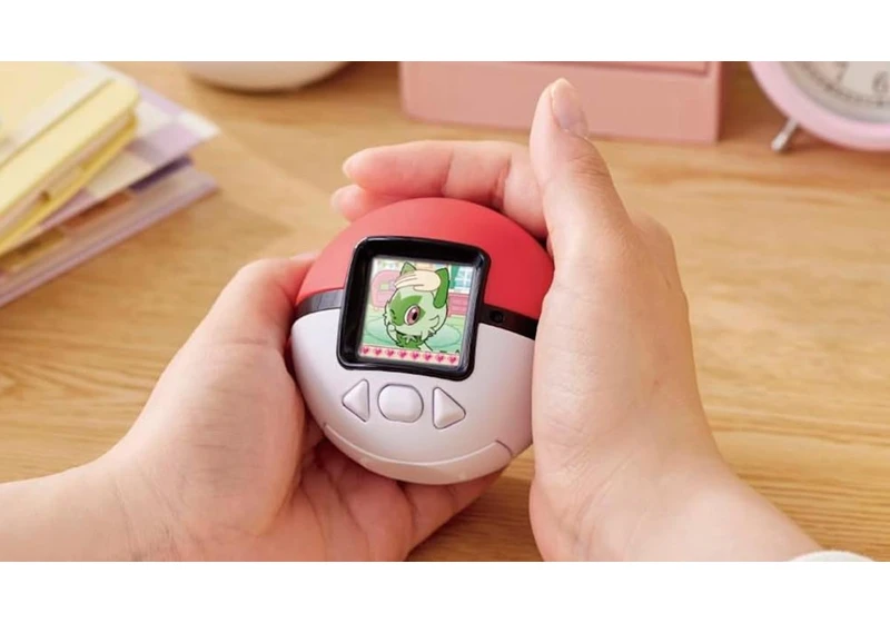 This pettable Poké Ball is a Tamagotchi-style toy with over 150 Pokémon inside and I need it now
