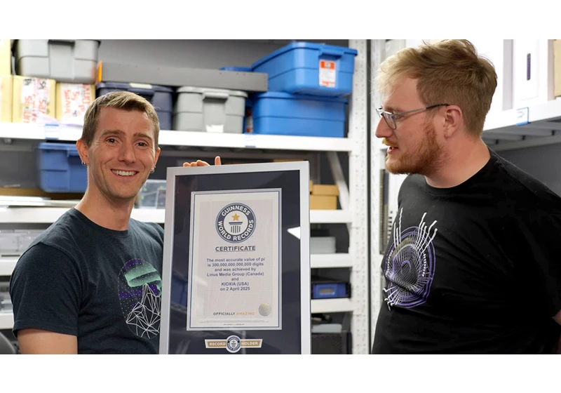 It's 2025 and another tech publisher has broken the Pi calculation world record with 300 trillion digits