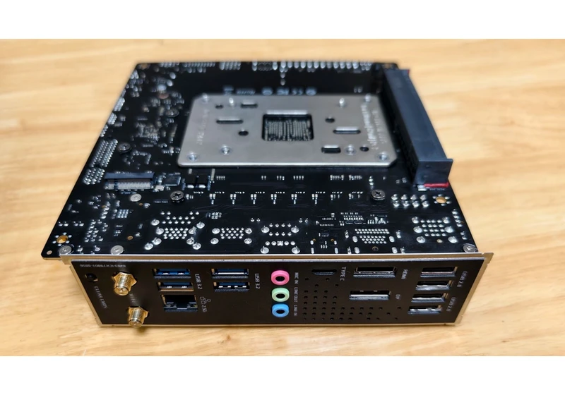  AMD B850 Mini ITX motherboard with PCIe slots on both sides teased ahead of Computex 