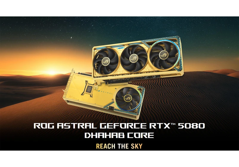  Asus ROG’s lavish RTX 5090 Dhahab Edition surfaces at a UAE retailer which offers worldwide shipping — currently discounted 11%, to $9,205 