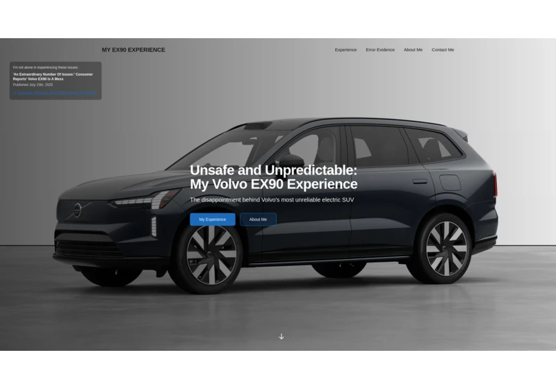 Unsafe and Unpredictable: My Volvo EX90 Experience