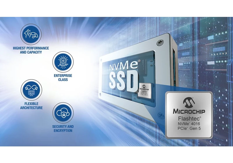 Microchip's New SSD Controller Enables 200TB PCIe 5.0 Drives