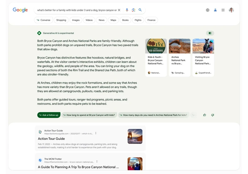 The new Google search generative experience: Here’s what it looks like