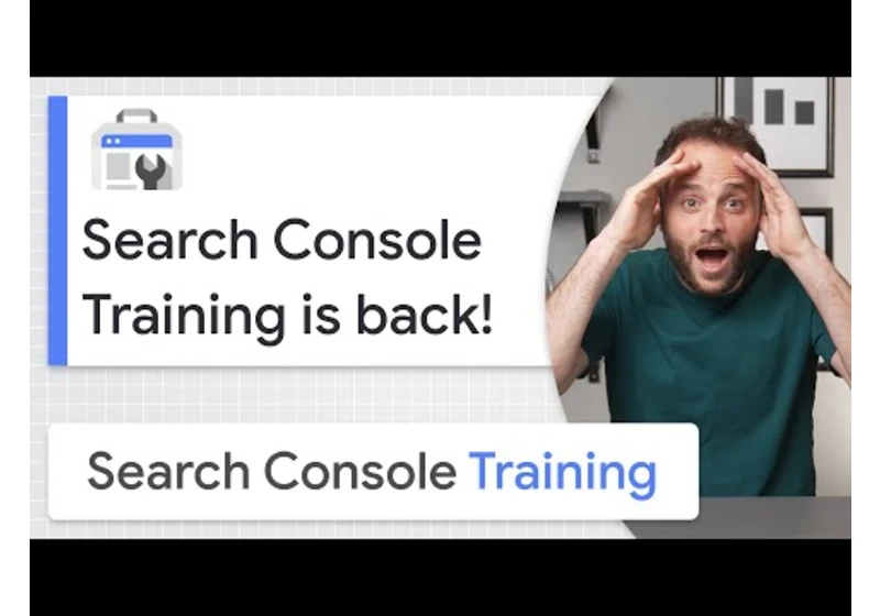 Search Console Training is back for another season!