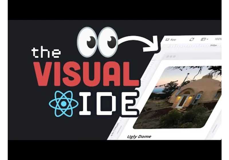 I built a react app… but with a visual editor