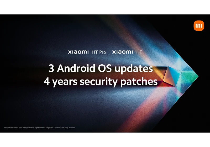 Xiaomi promises 3 major Android updates for Xiaomi 11T and 11T Pro