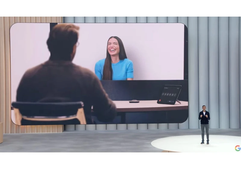 I Tried Out Google Beam at Google I/O video