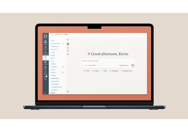 Claude can now connect to learning apps like Canvas, Panopto and Wiley