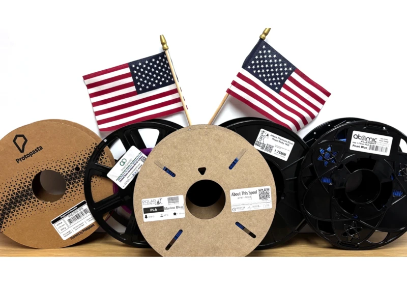 American 3D Printer filament companies raise the flag, not the price