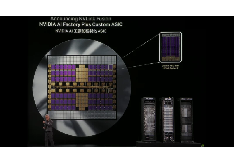  Nvidia announces NVLink Fusion to allow custom CPUs and AI Accelerators to work with its products 