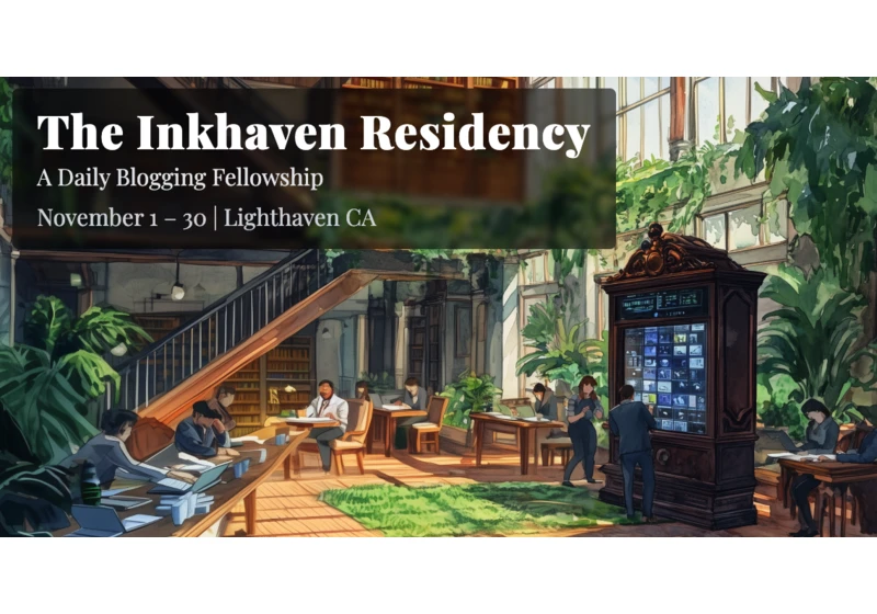 The Inkhaven Blogging Residency