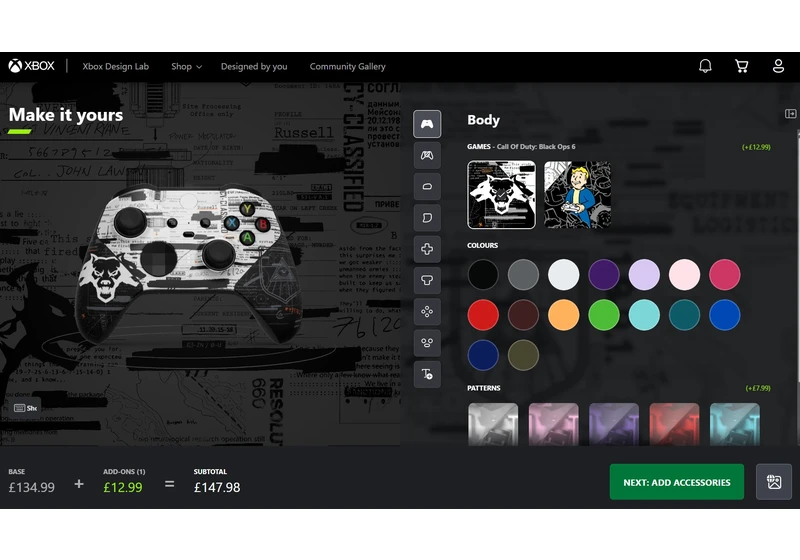  Surprise! The Xbox Design Lab is back, after being offline for six months to "move payment processor."  