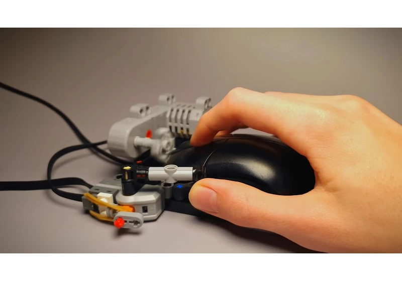  Lego Technic autoclicker taps in at record-breaking 70 clicks per second, if your mouse can survive it 