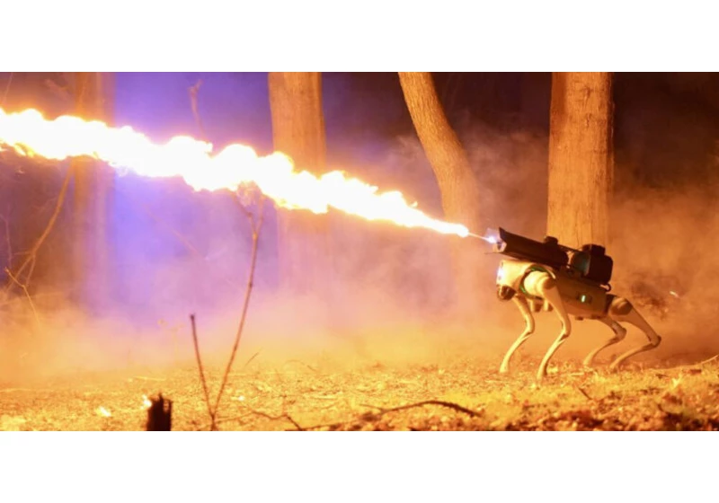 Somehow This $10k Flame-Thrower Robot Dog Is Completely Legal in 48 States