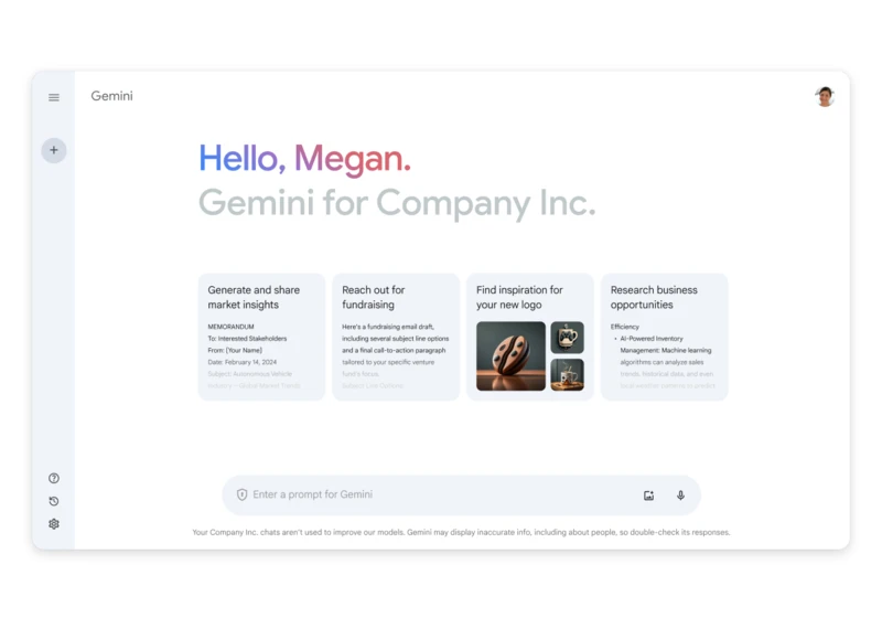 Google's Duet AI for businesses is now called Gemini too