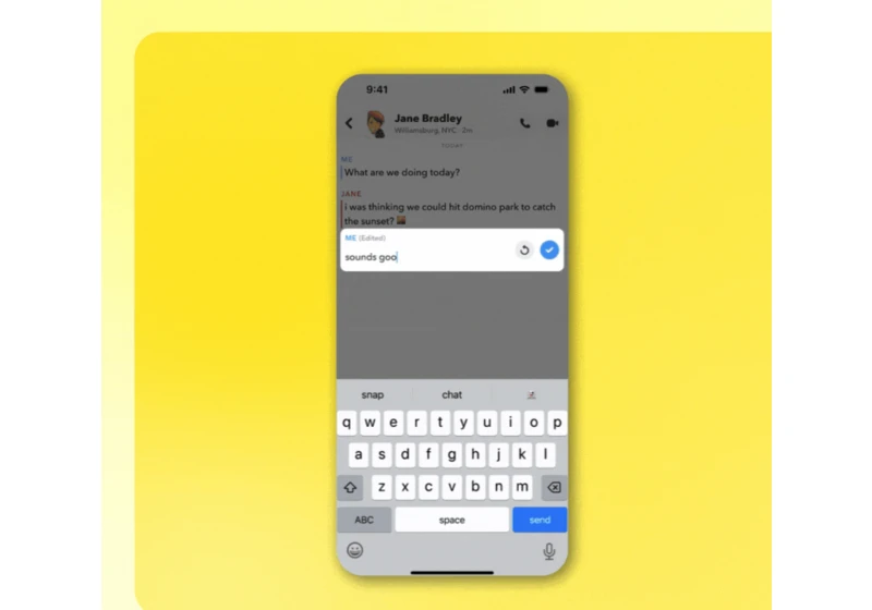 Snapchat will finally let you edit your chats