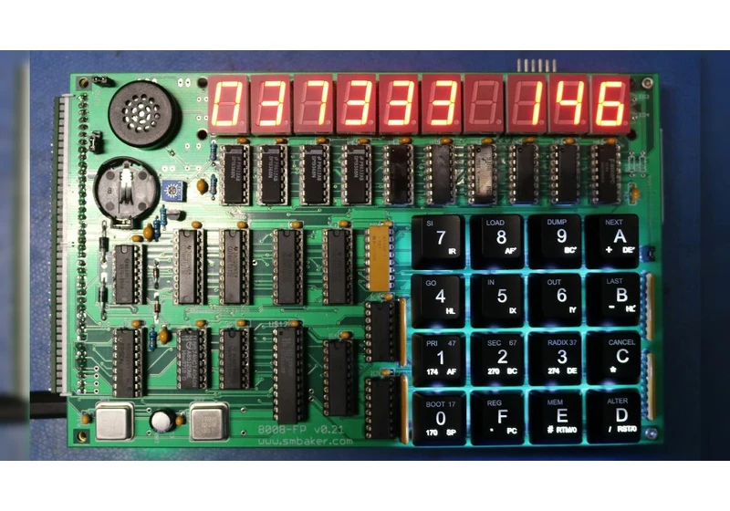  Intel 8008 Becomes Single Board Computer 