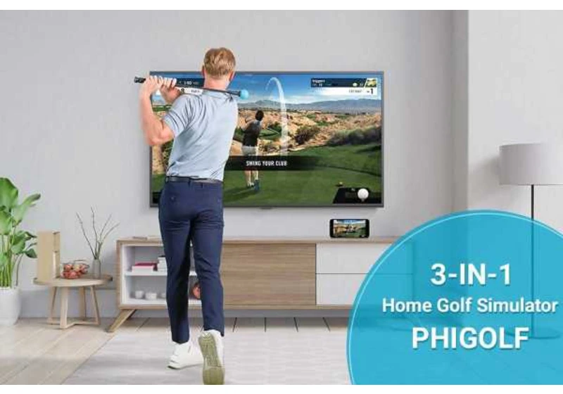 Score yourself this popular golf simulator with swing stick and save $20