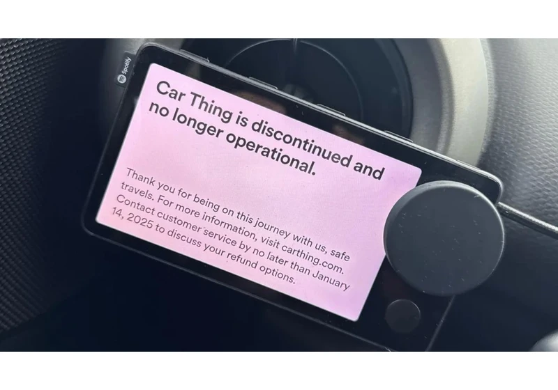 It's the end of the road for Spotify Car Thing, and owners have just one month to request a refund
