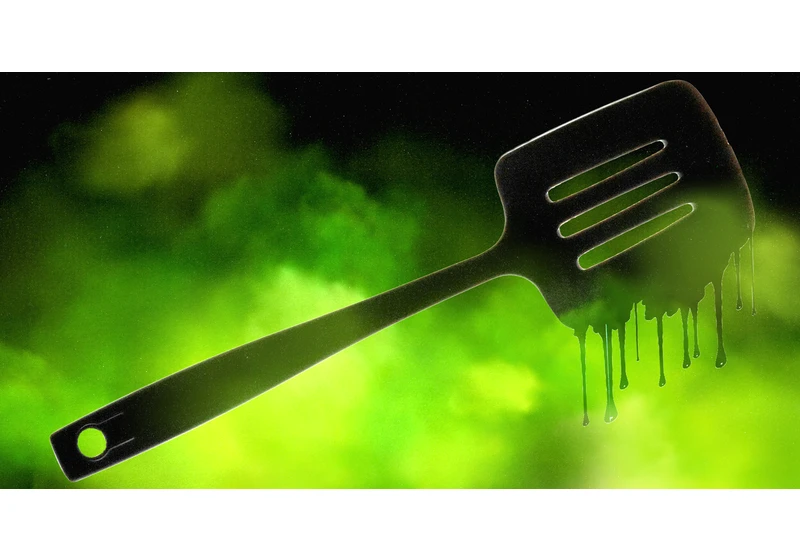 Cooking with black plastic is particularly crucial to avoid