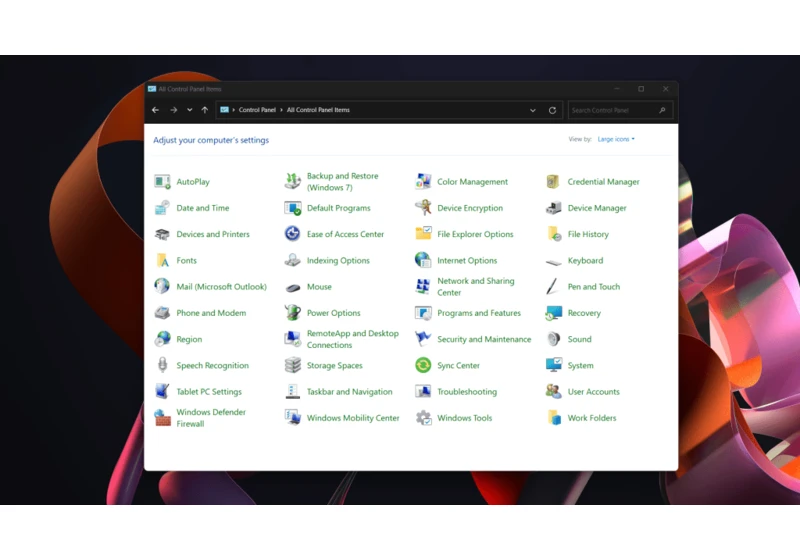 Windows will have to pry Control Panel from my cold dead hands