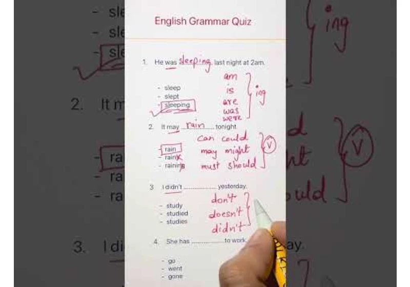 English Grammar Practice