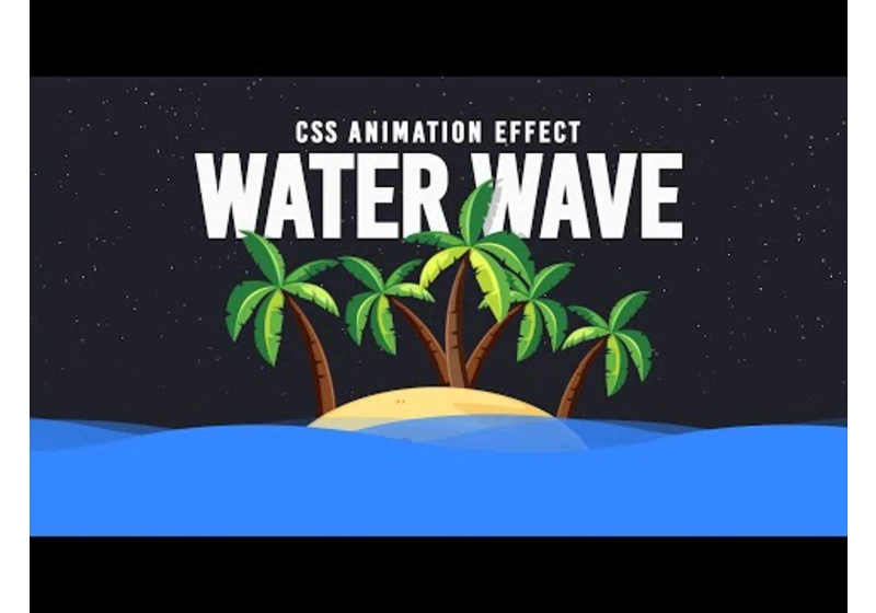 CSS Water Wave Background Animation Effects | Html CSS @OnlineTutorialsYT