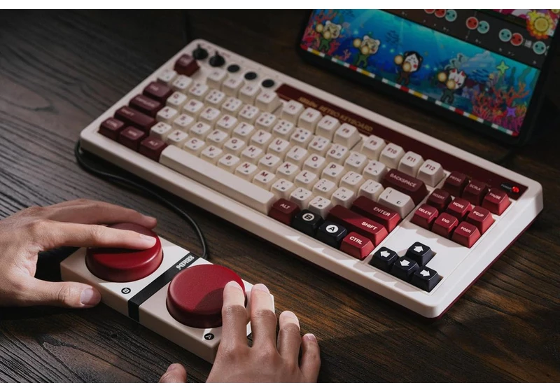 8BitDo's Nintendo-style Retro Mechanical Keyboard hits a new low of $70 at Woot