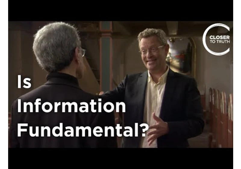Niels Gregersen - Is Information Fundamental?