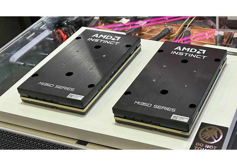  Pegatron preps 1,177 PFLOP AI rack with 128 AMD MI350X GPUs 