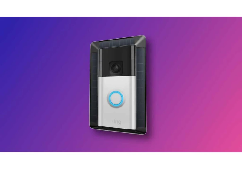 Get this Ring doorbell with solar charger for a whopping 47% off